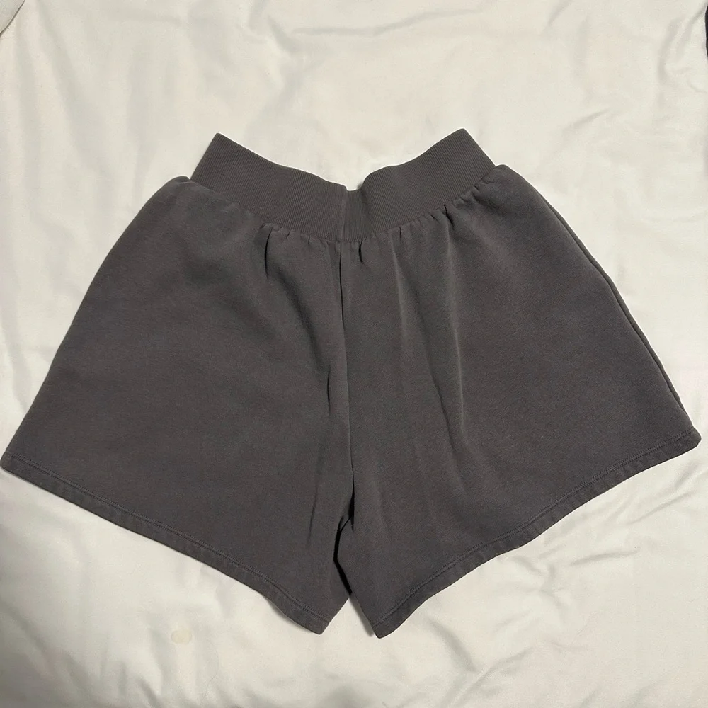 LOUNGE Gray Crop Top and Short Set - Picture 7 of 10